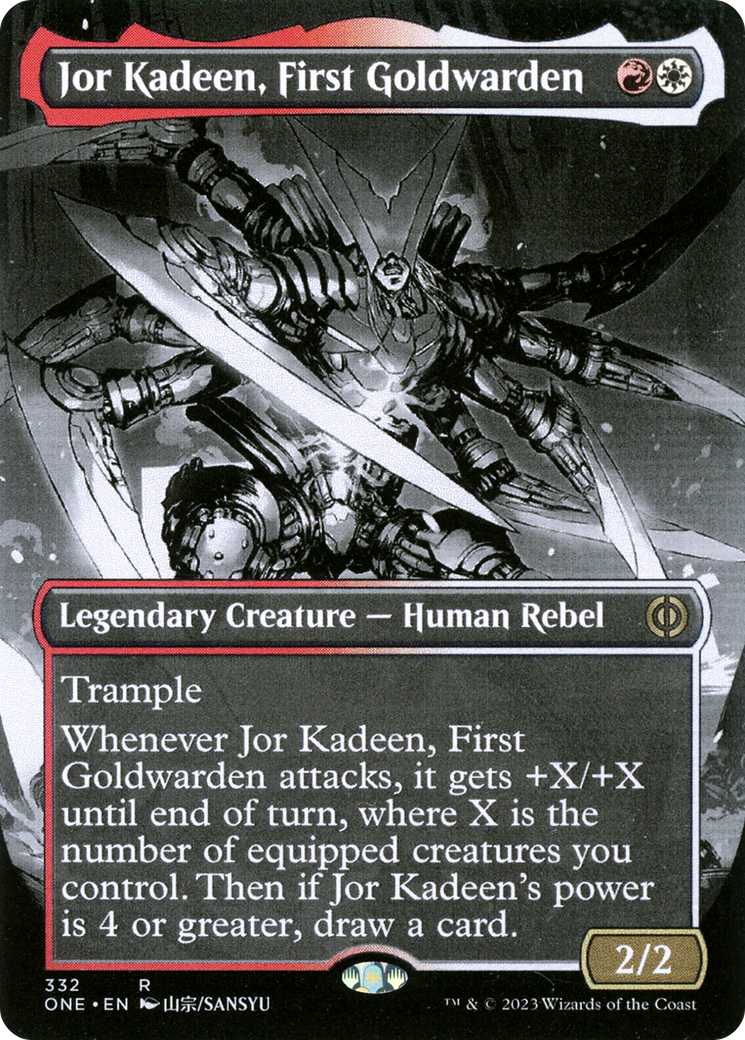 Jor Kadeen, First Goldwarden (Borderless Manga) [Phyrexia: All Will Be One] | Chromatic Games