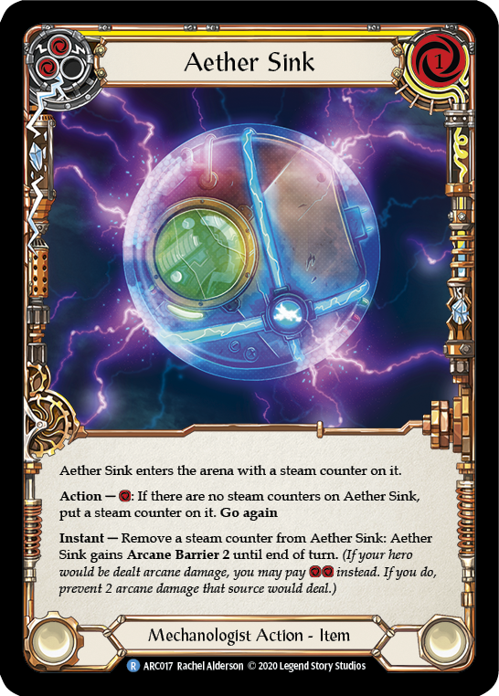 Aether Sink [U-ARC017] (Arcane Rising Unlimited)  Unlimited Rainbow Foil | Chromatic Games