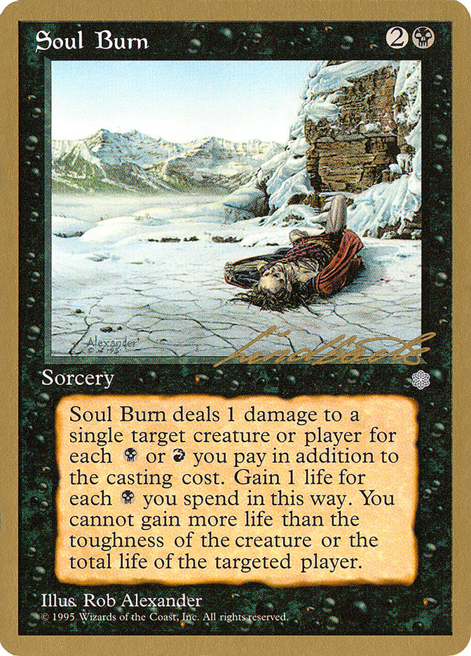 Soul Burn (Leon Lindback) [Pro Tour Collector Set] | Chromatic Games