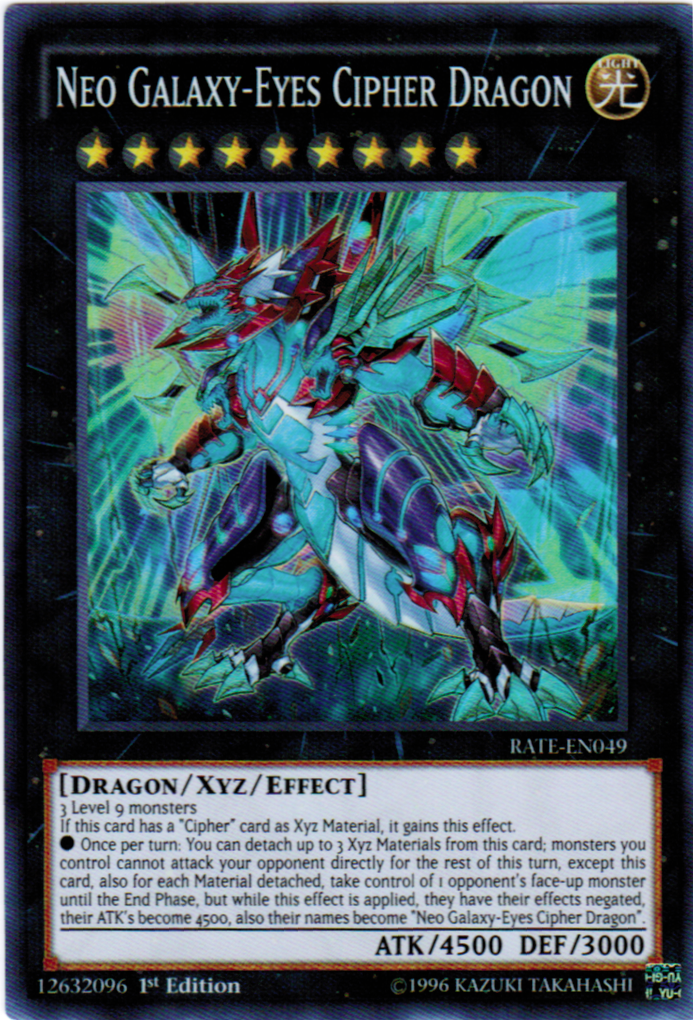 Neo Galaxy-Eyes Cipher Dragon [RATE-EN049] Super Rare | Chromatic Games