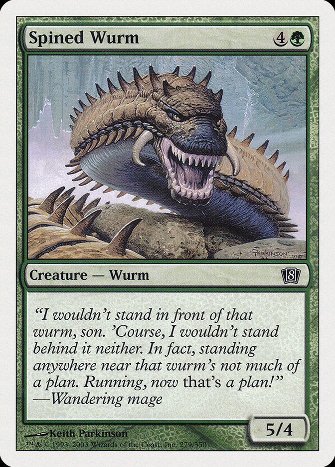 Spined Wurm [Eighth Edition] | Chromatic Games