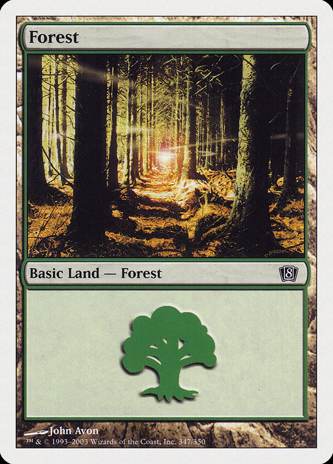 Forest (347) [Eighth Edition] | Chromatic Games