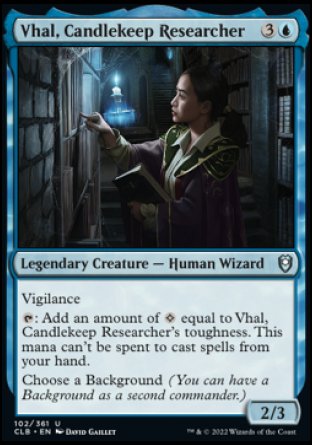 Vhal, Candlekeep Researcher [Commander Legends: Battle for Baldur's Gate] | Chromatic Games