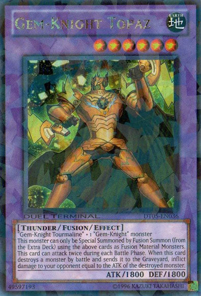 Gem-Knight Topaz [DT05-EN036] Ultra Rare | Chromatic Games