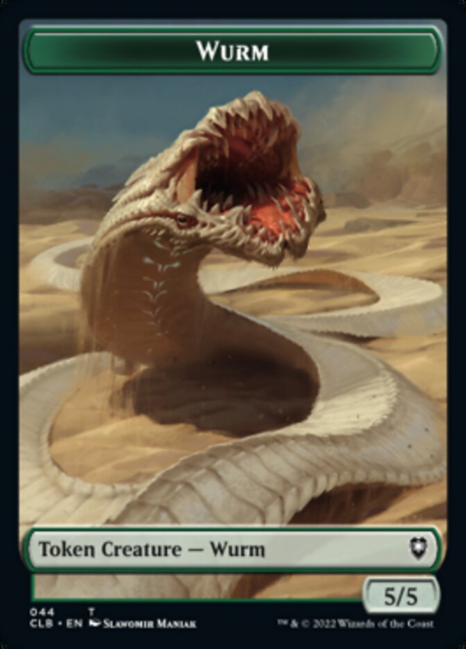 Phyrexian Beast // Wurm Double-Sided Token [Commander Legends: Battle for Baldur's Gate Tokens] | Chromatic Games