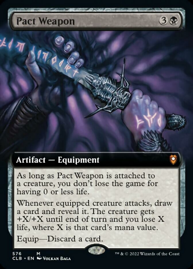 Pact Weapon (Extended Art) [Commander Legends: Battle for Baldur's Gate] | Chromatic Games