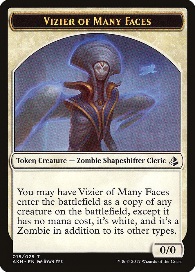 Vizier of Many Faces Token [Amonkhet Tokens] | Chromatic Games