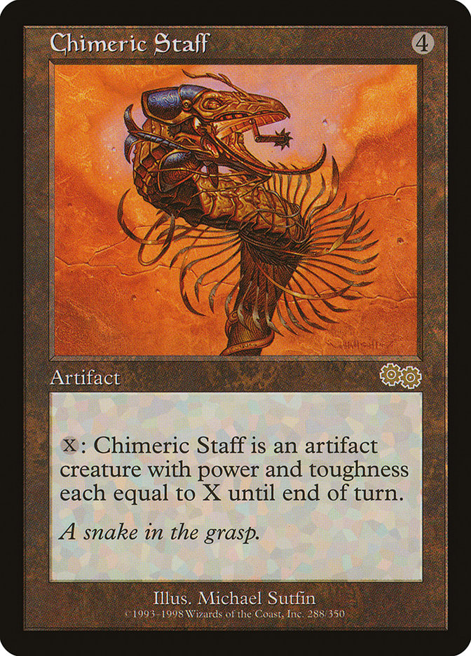 Chimeric Staff [Urza's Saga] | Chromatic Games