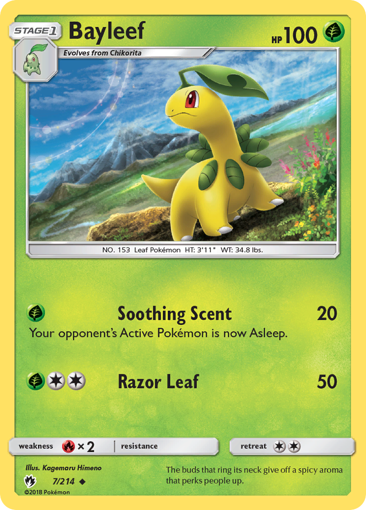 Bayleef (7/214) [Sun & Moon: Lost Thunder] | Chromatic Games