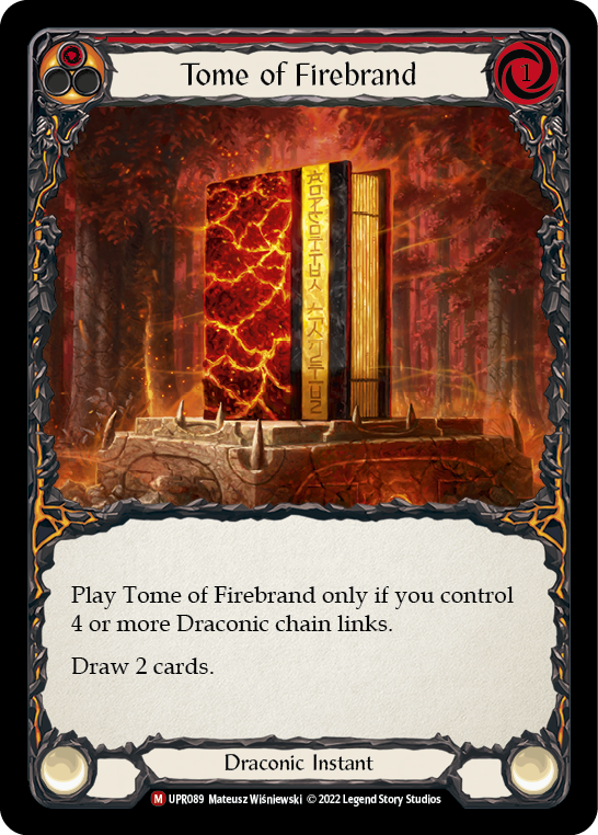 Tome of Firebrand [UPR089] (Uprising)  Rainbow Foil | Chromatic Games