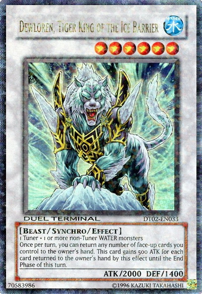 Dewloren, Tiger King of the Ice Barrier [DT02-EN033] Ultra Rare | Chromatic Games