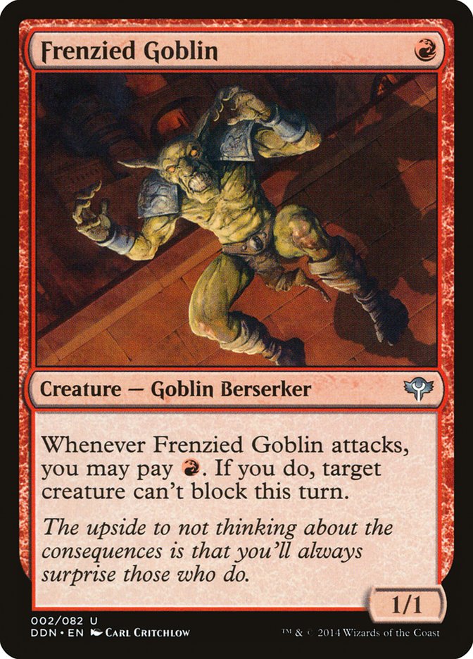 Frenzied Goblin [Duel Decks: Speed vs. Cunning] | Chromatic Games