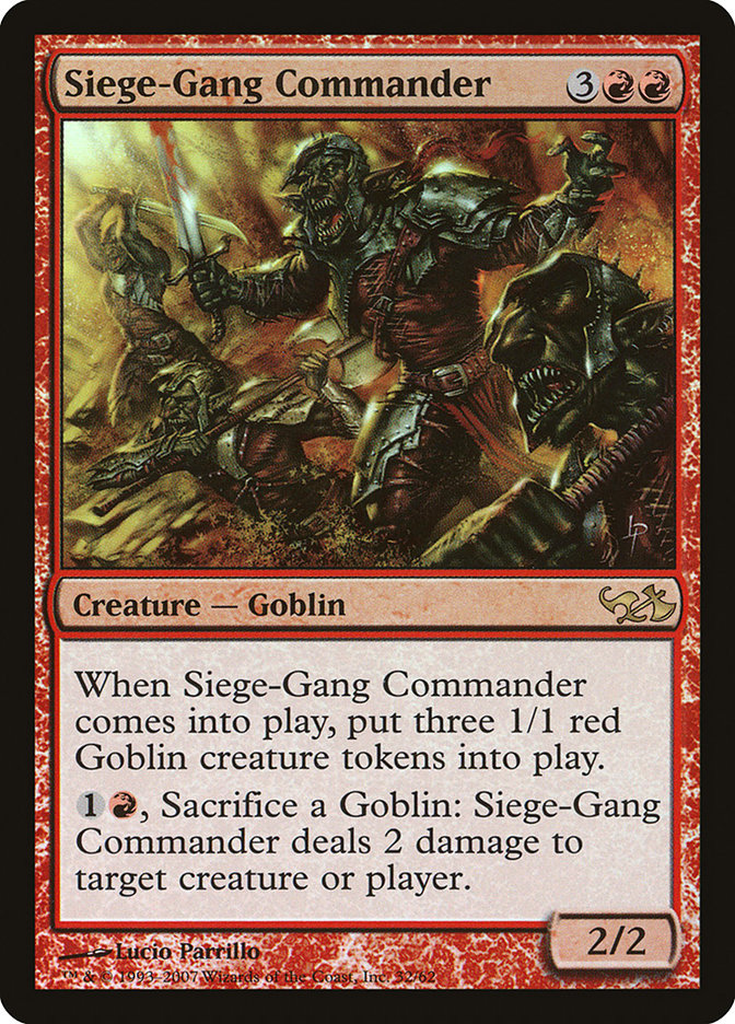 Siege-Gang Commander [Duel Decks: Elves vs. Goblins] | Chromatic Games