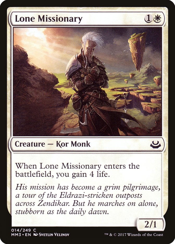 Lone Missionary [Modern Masters 2017] | Chromatic Games