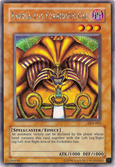 Exodia the Forbidden One (Dark Duel Stories) [DDS-003] Secret Rare | Chromatic Games