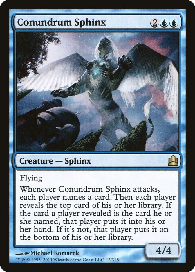 Conundrum Sphinx [Commander 2011] | Chromatic Games