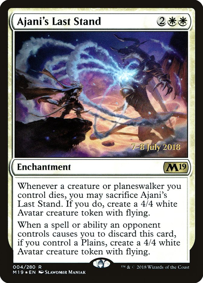 Ajani's Last Stand [Core Set 2019 Prerelease Promos] | Chromatic Games