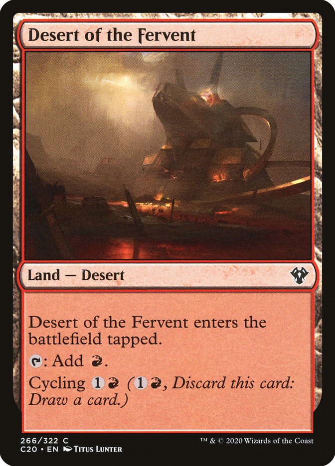 Desert of the Fervent [Commander 2020] | Chromatic Games