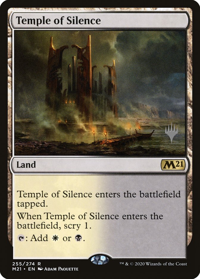 Temple of Silence (Promo Pack) [Core Set 2021 Promos] | Chromatic Games