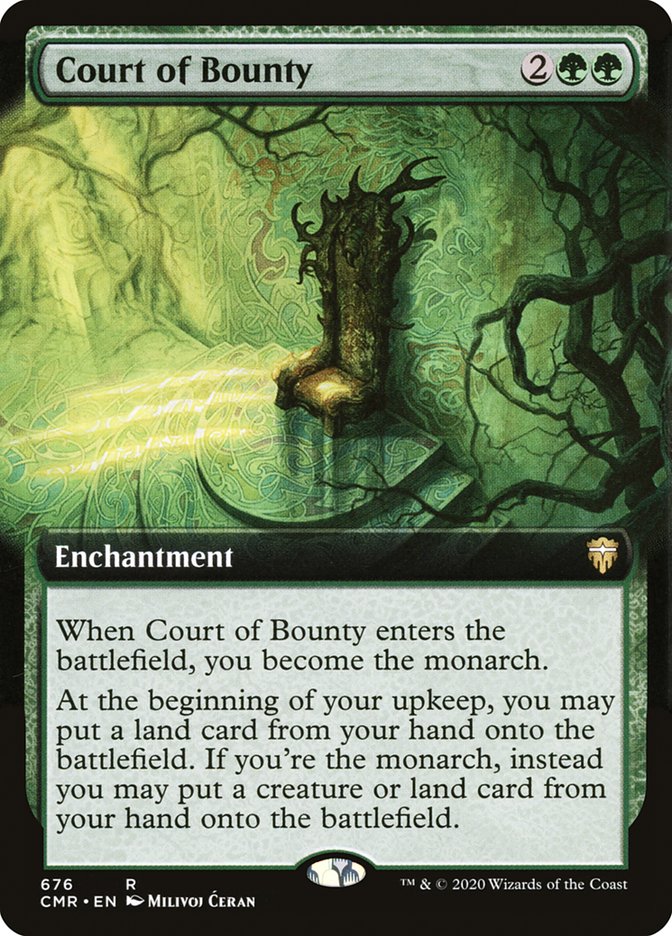 Court of Bounty (Extended Art) [Commander Legends] | Chromatic Games