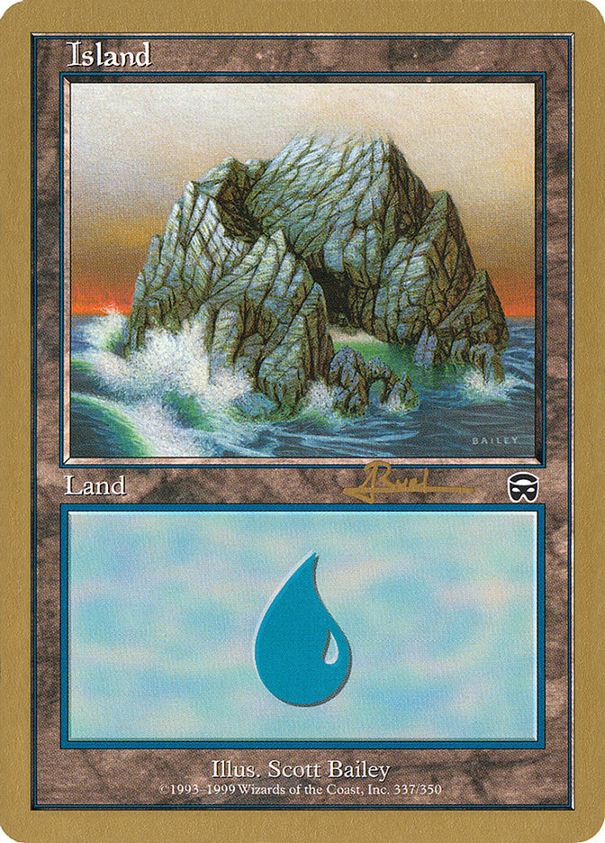 Island (ar337) (Antoine Ruel) [World Championship Decks 2001] | Chromatic Games