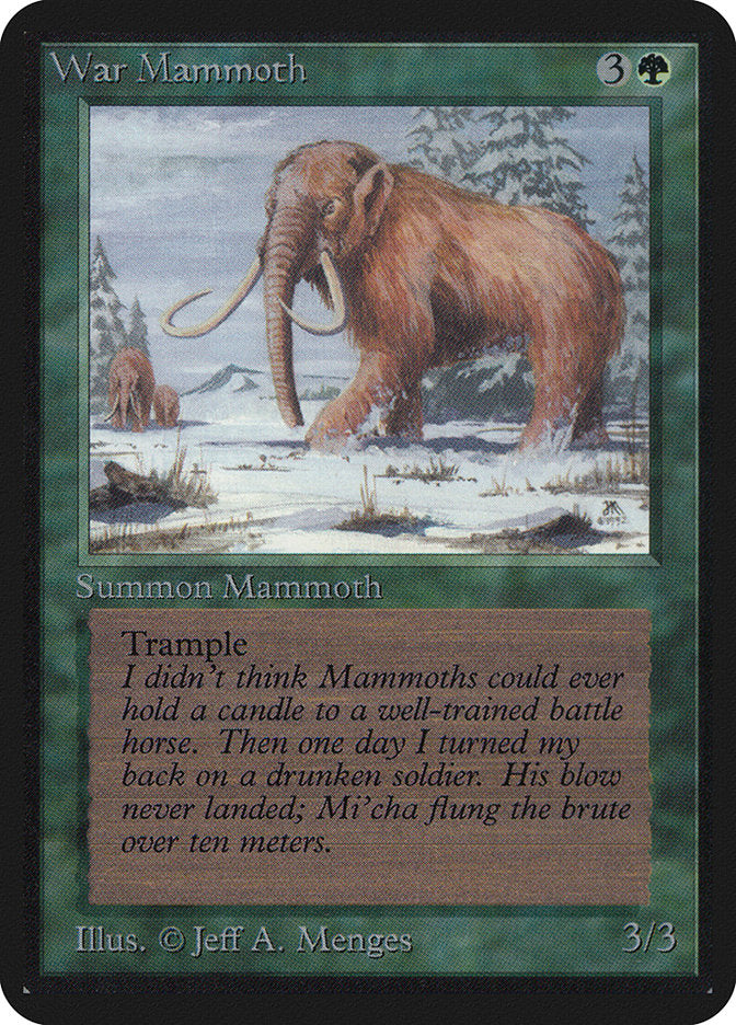 War Mammoth [Alpha Edition] | Chromatic Games