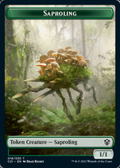 Food // Saproling Double-Sided Token [Commander 2021 Tokens] | Chromatic Games