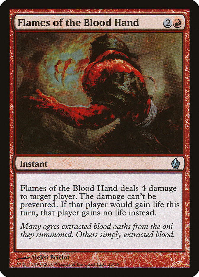 Flames of the Blood Hand [Premium Deck Series: Fire and Lightning] | Chromatic Games