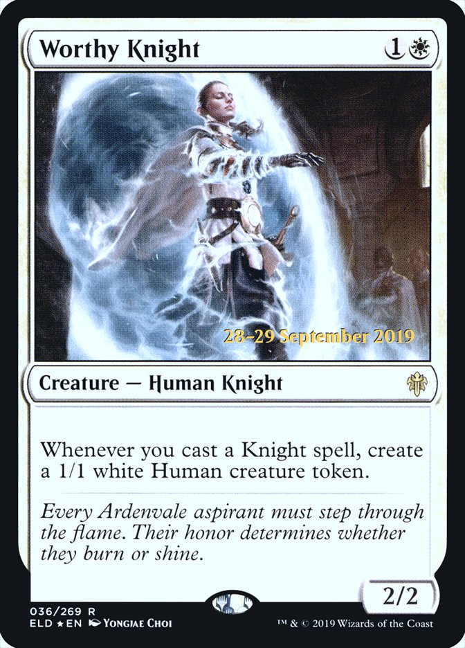 Worthy Knight [Throne of Eldraine Prerelease Promos] | Chromatic Games