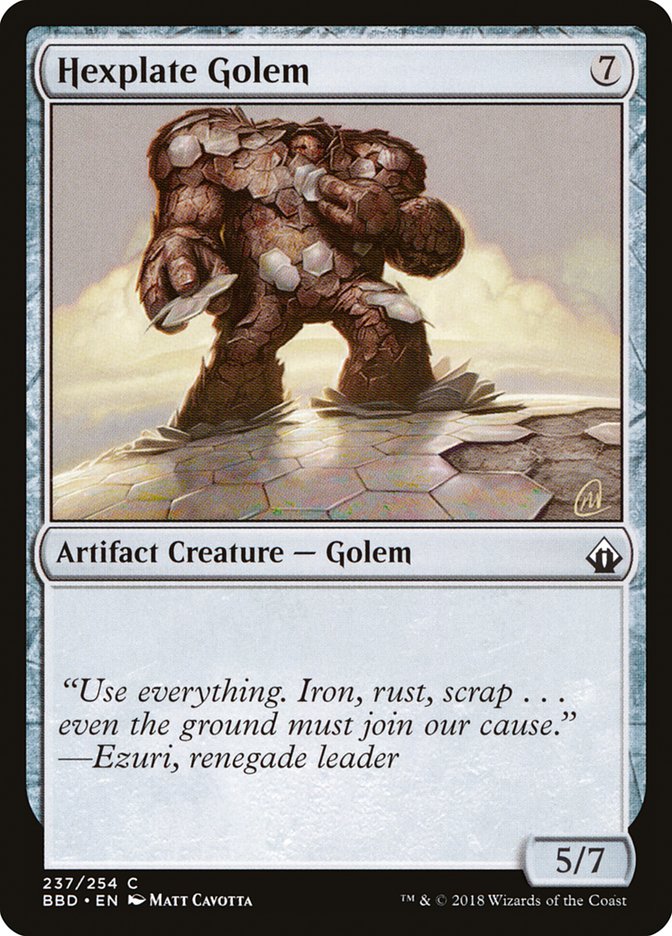 Hexplate Golem [Battlebond] | Chromatic Games