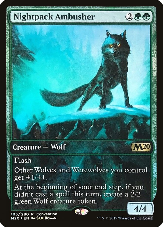 Nightpack Ambusher (Convention) (Full Art) [Core Set 2020 Promos] | Chromatic Games