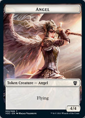 Angel // Clue Double-Sided Token [Innistrad: Crimson Vow Commander Tokens] | Chromatic Games