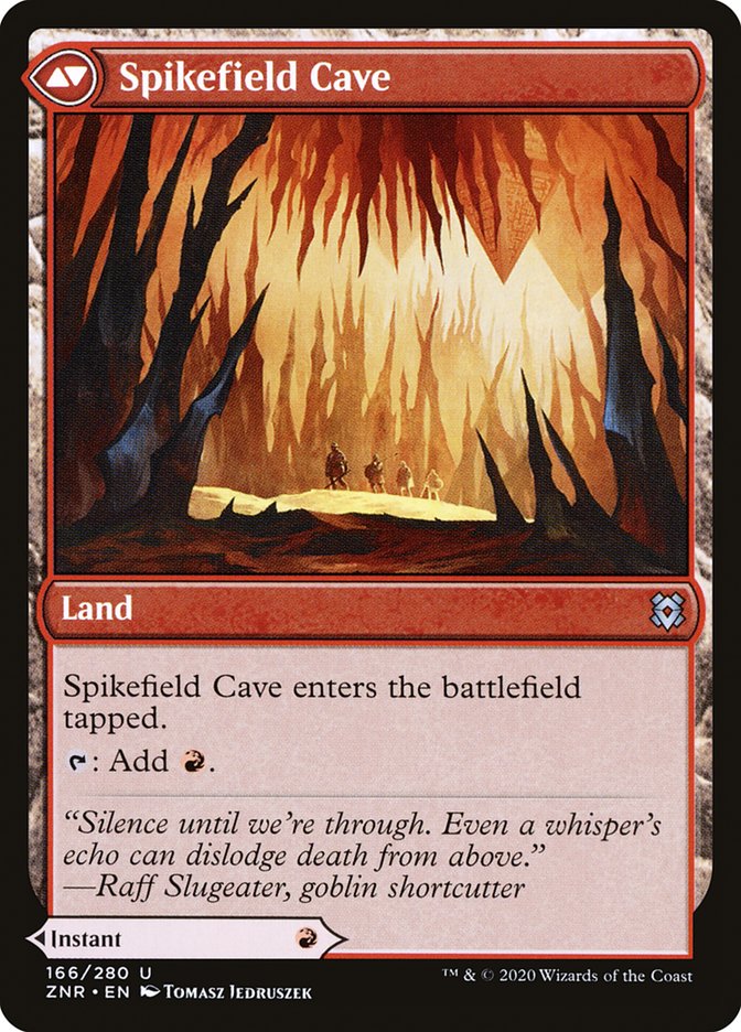 Spikefield Hazard // Spikefield Cave [Zendikar Rising] | Chromatic Games