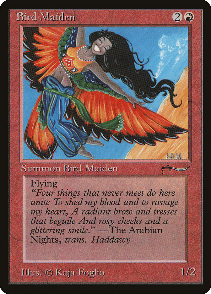 Bird Maiden (Light Mana Cost) [Arabian Nights] | Chromatic Games