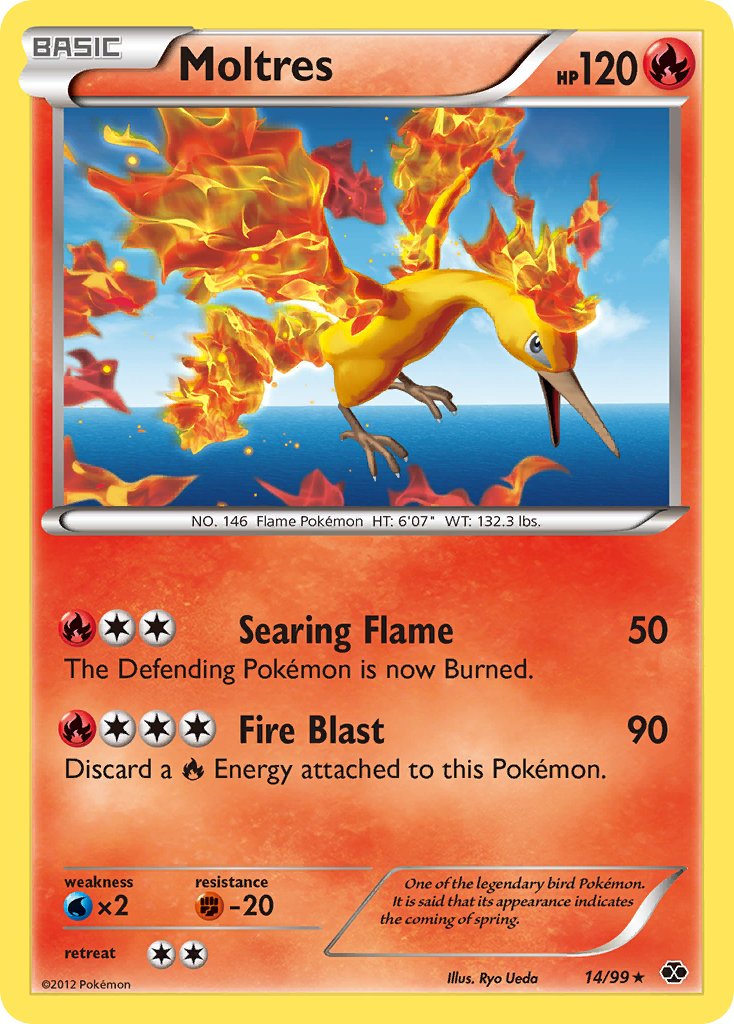 Moltres (14/99) (Blister Exclusive) [Black & White: Next Destinies] | Chromatic Games