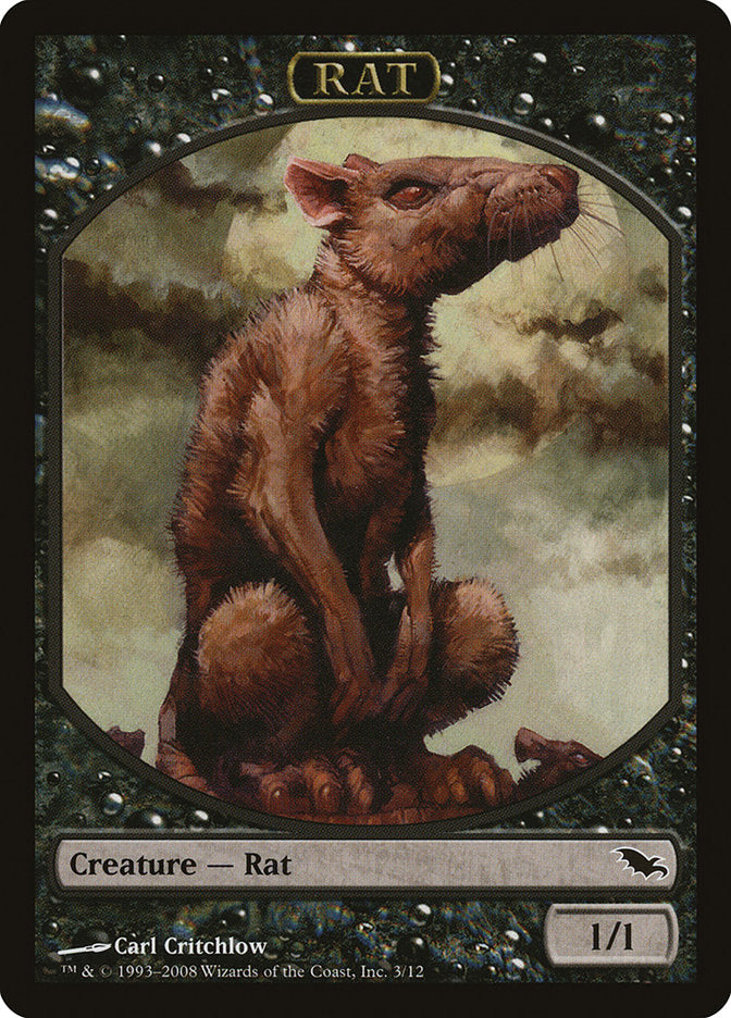 Rat Token [Shadowmoor Tokens] | Chromatic Games