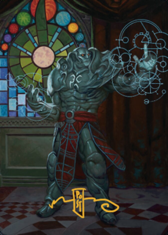 Karn, Living Legacy Art Card 2 (Gold-Stamped Signature) [Dominaria United Art Series] | Chromatic Games