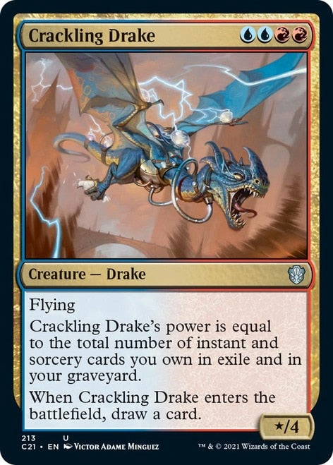 Crackling Drake [Commander 2021] | Chromatic Games