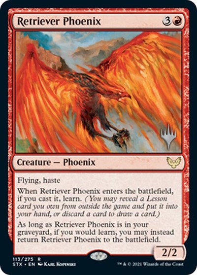 Retriever Phoenix (Promo Pack) [Strixhaven: School of Mages Promos] | Chromatic Games