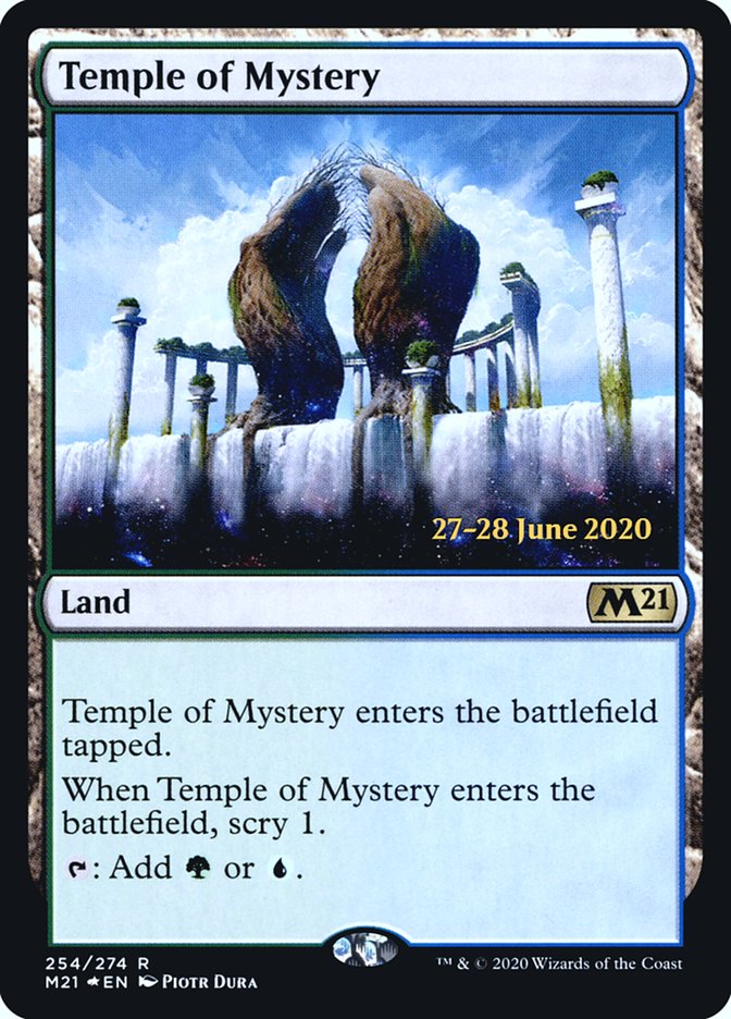 Temple of Mystery [Core Set 2021 Prerelease Promos] | Chromatic Games