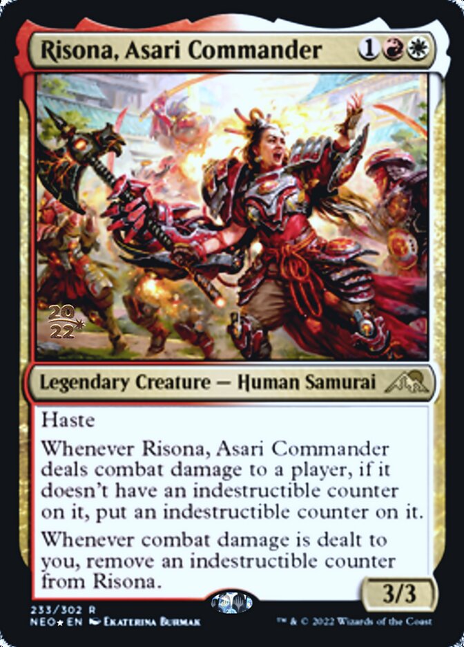 Risona, Asari Commander [Kamigawa: Neon Dynasty Prerelease Promos] | Chromatic Games