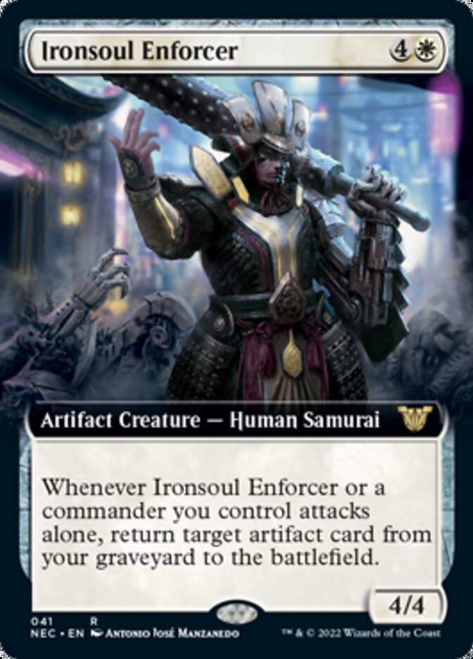 Ironsoul Enforcer (Extended Art) [Kamigawa: Neon Dynasty Commander] | Chromatic Games