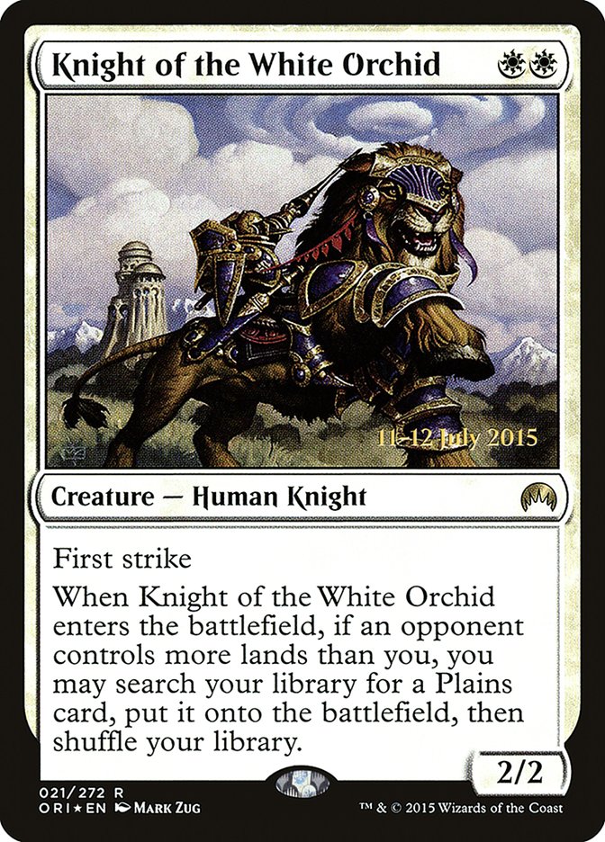 Knight of the White Orchid [Magic Origins Prerelease Promos] | Chromatic Games