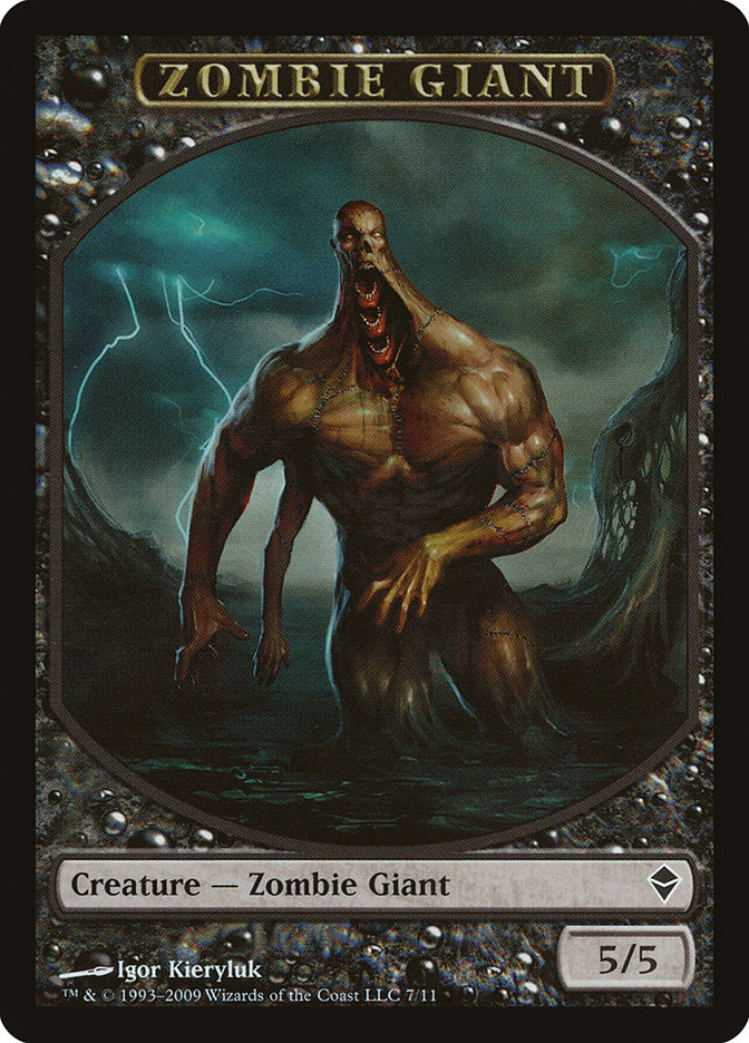 Zombie Giant Token [Zendikar Tokens] | Chromatic Games