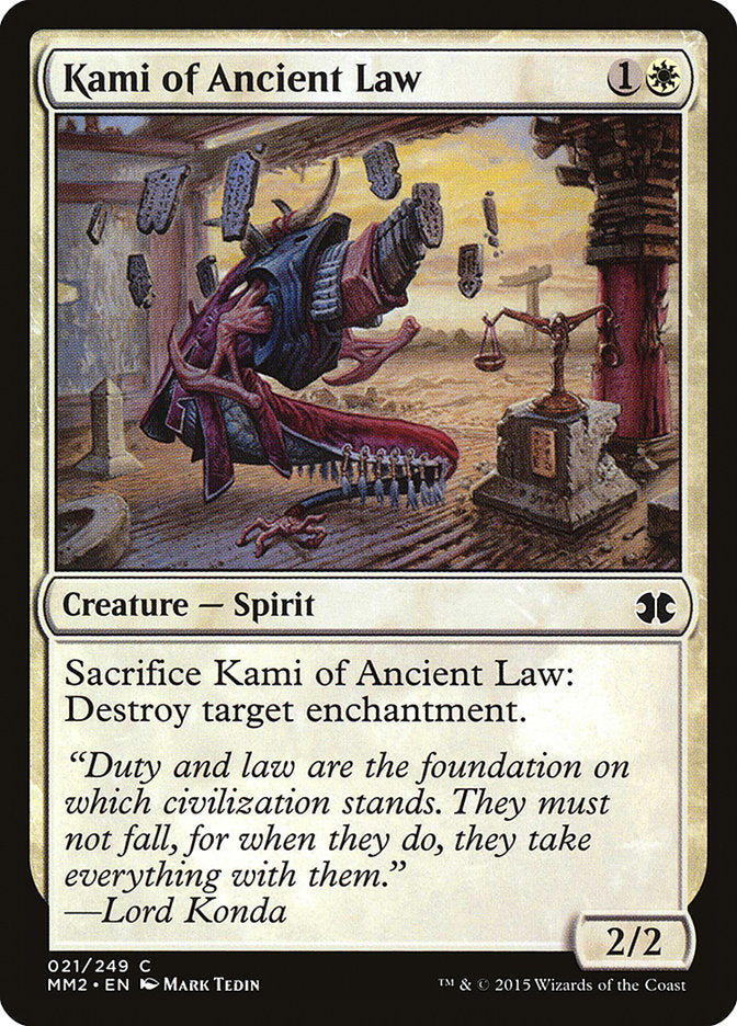 Kami of Ancient Law [Modern Masters 2015] | Chromatic Games