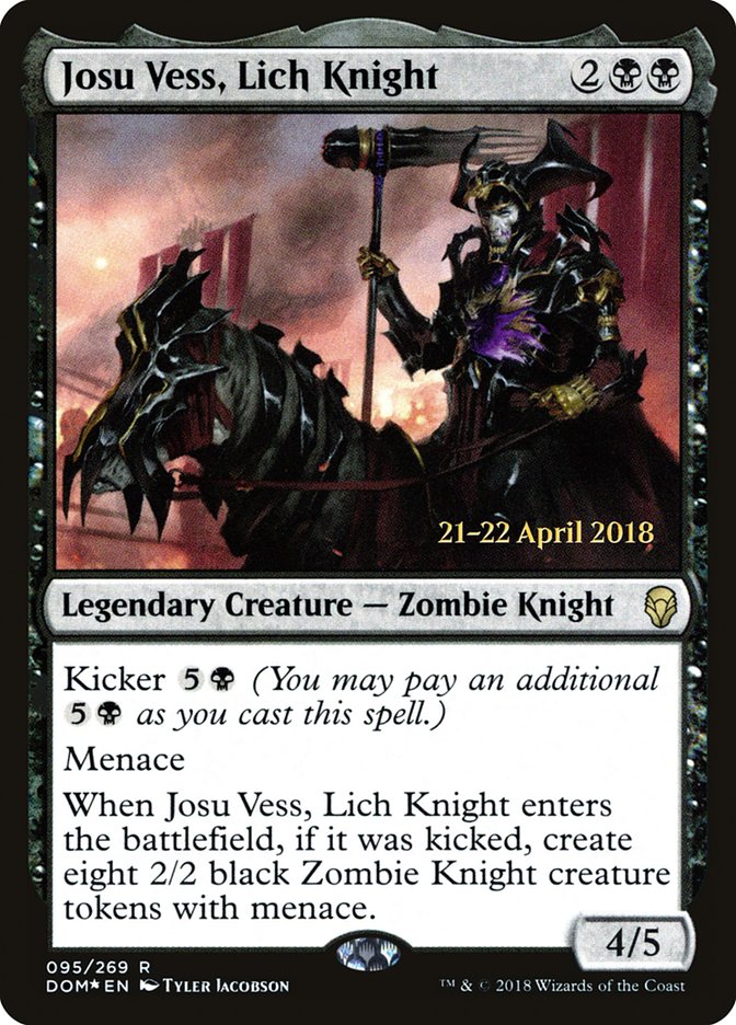 Josu Vess, Lich Knight [Dominaria Prerelease Promos] | Chromatic Games