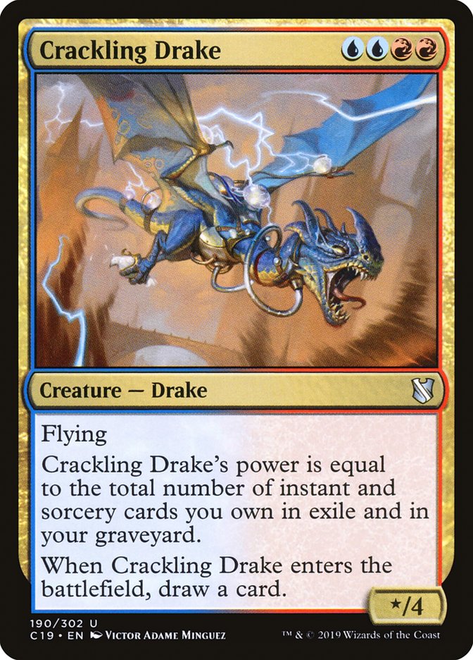 Crackling Drake [Commander 2019] | Chromatic Games