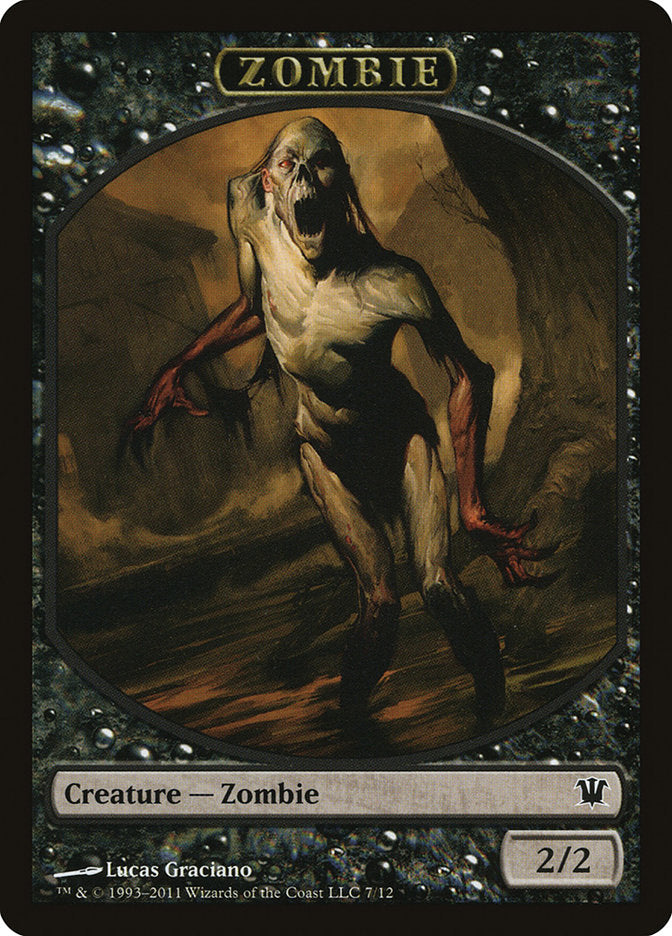 Zombie Token (7/12) [Innistrad Tokens] | Chromatic Games