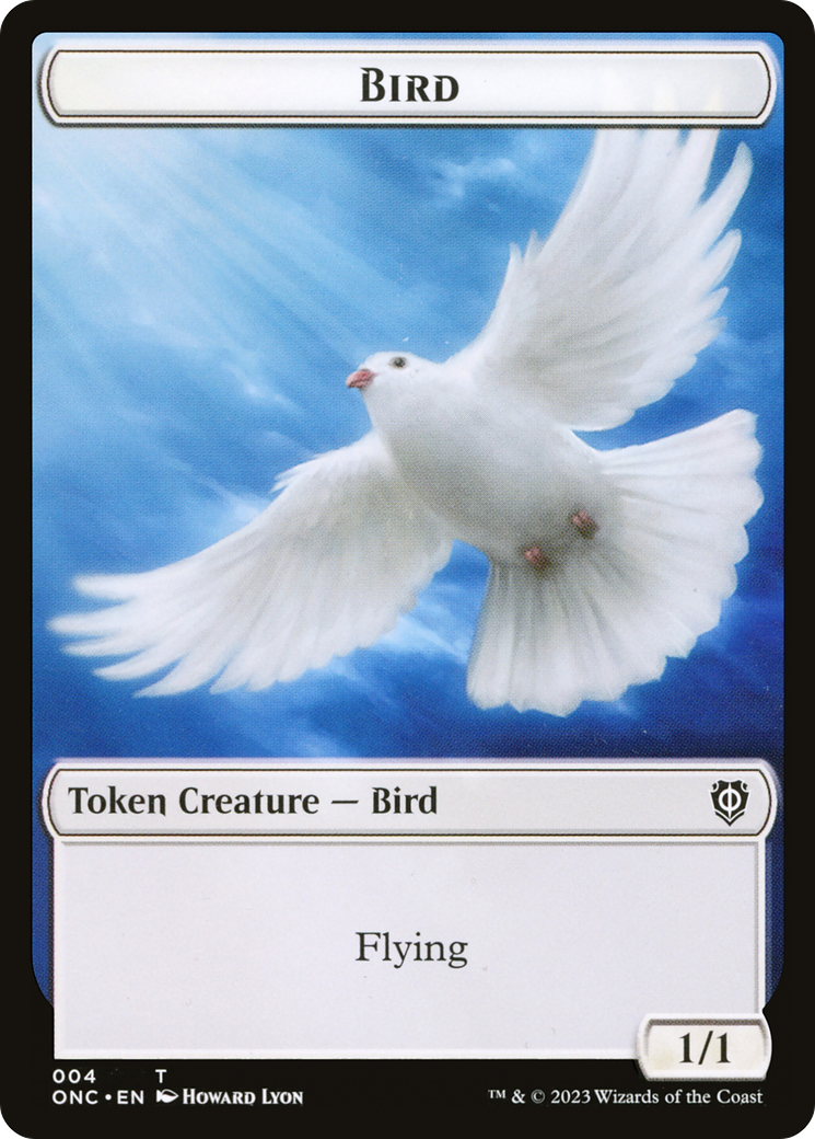 Bird // Cat Double-Sided Token [Phyrexia: All Will Be One Commander Tokens] | Chromatic Games