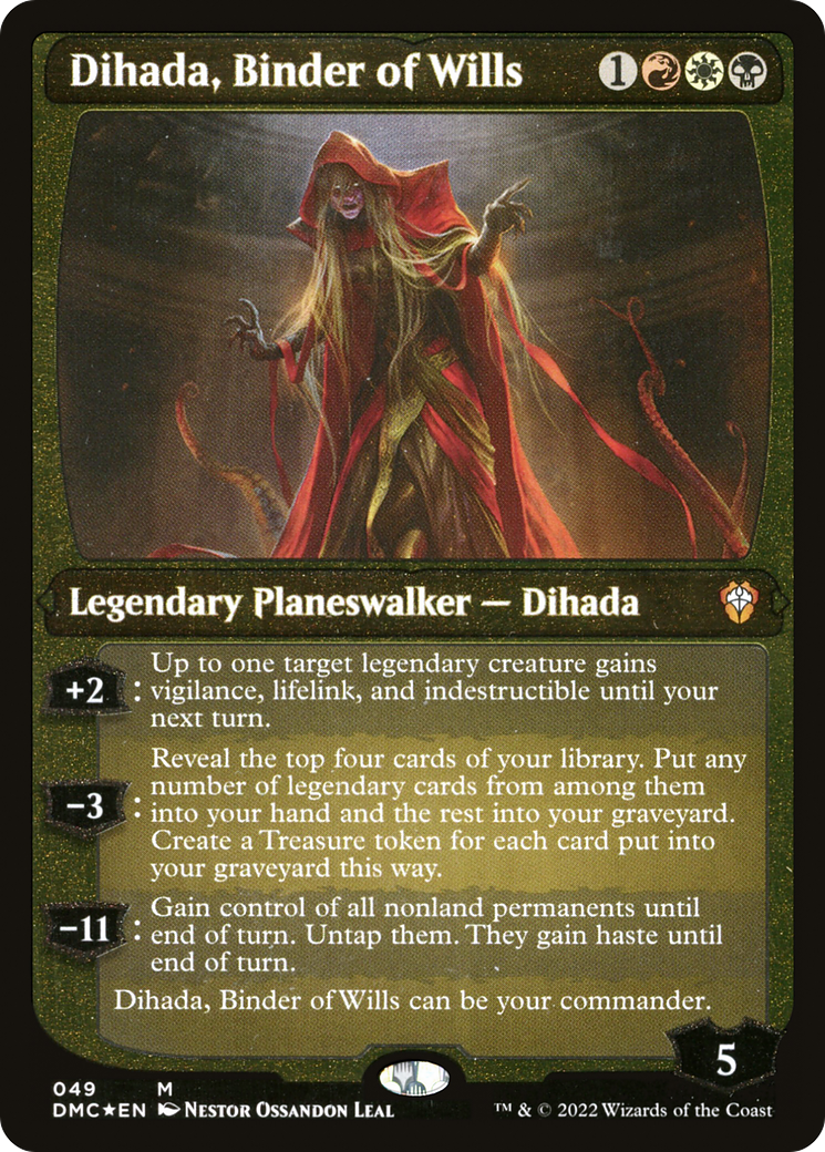 Dihada, Binder of Wills (Showcase Display Commander) [Dominaria United Commander] | Chromatic Games